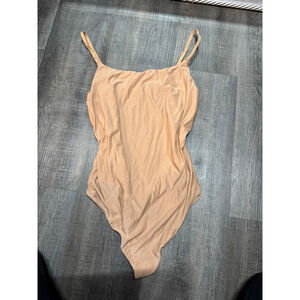 Women's Aerie Smoothiez Beige Bodysuit L